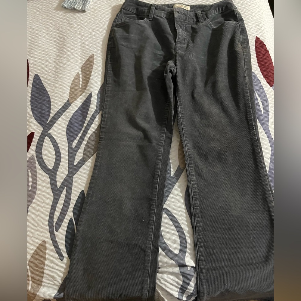St. John's Bay Charcoal Corduroy Trousers